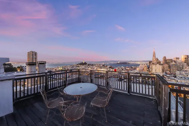 a city view with tall buildings