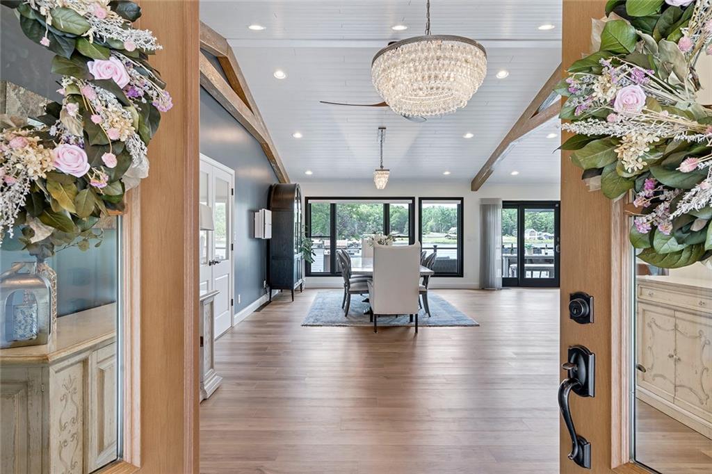 13399 Treasure Lake Road Du Bois, PA 15801 - Photo 6 of 49 a view of a dining room with furniture wooden floor and chandelier