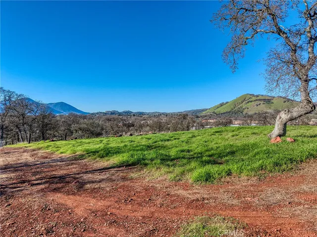 a view of a city with mountain