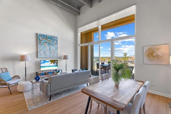 a living room filled with furniture