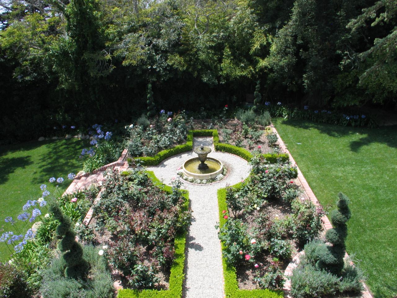 1129 High Road Santa Barbara, CA 93108 - Photo 17 of 18 a swimming pool with potted plants and large trees