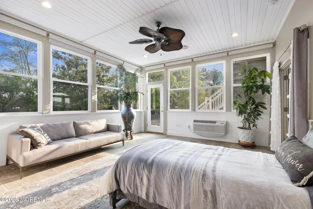 a table and chairs sitting in the middle of a park