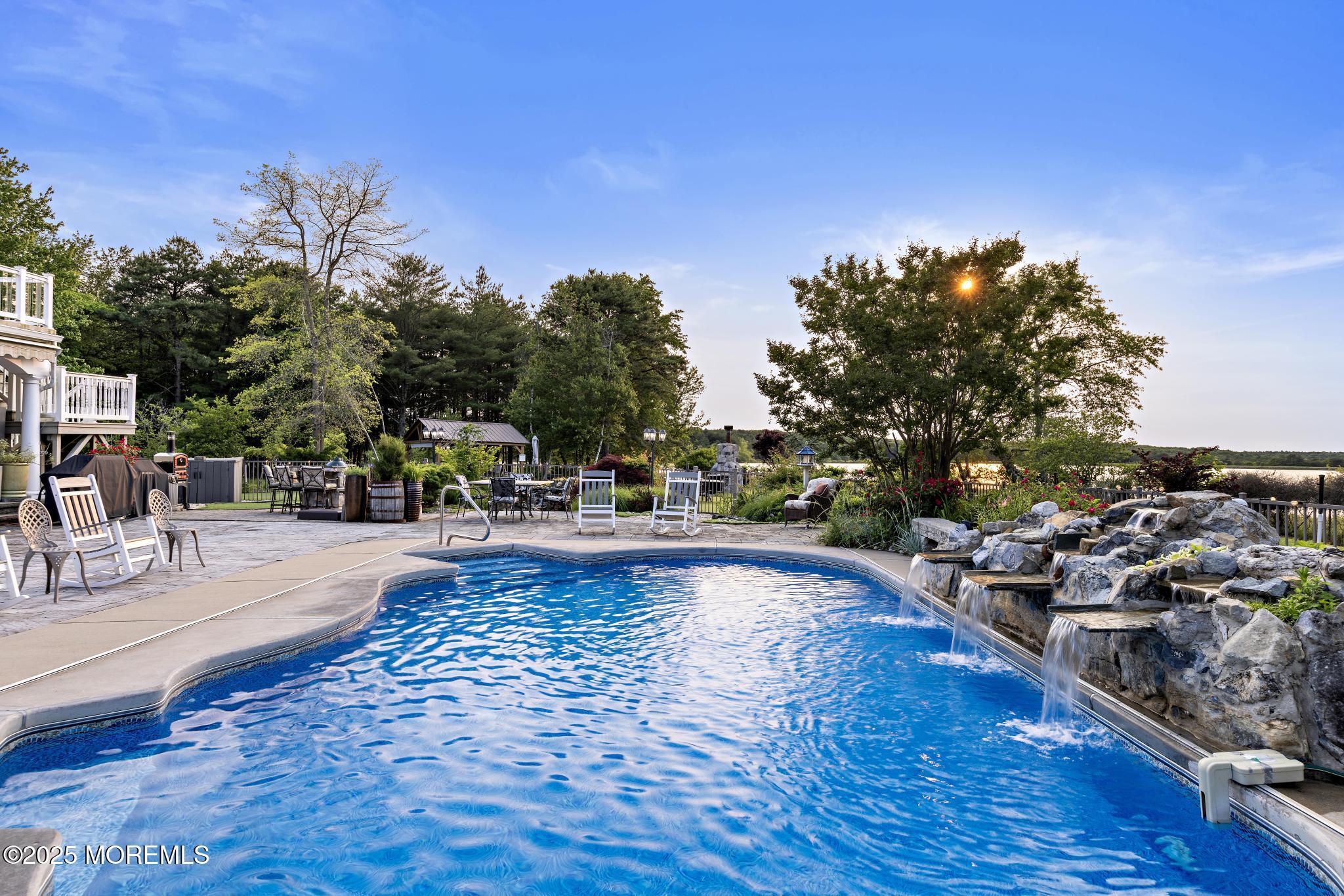 1413 Gully Road Wall, NJ 07719 - Photo 57 of 82 Heated, Salt Water Pool w/ 3 Waterfalls