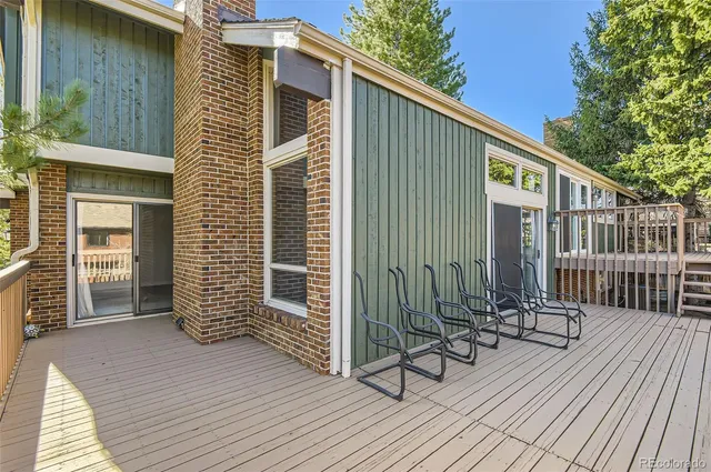 a view of a house with wooden floor