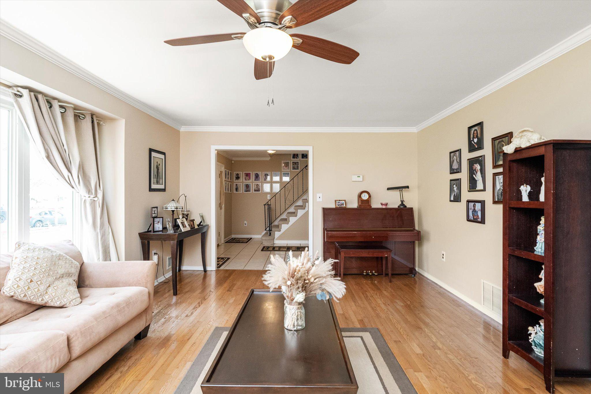 3 David Drive Ewing, NJ 08638 - Photo 5 of 32 a living room with furniture and a wooden floor