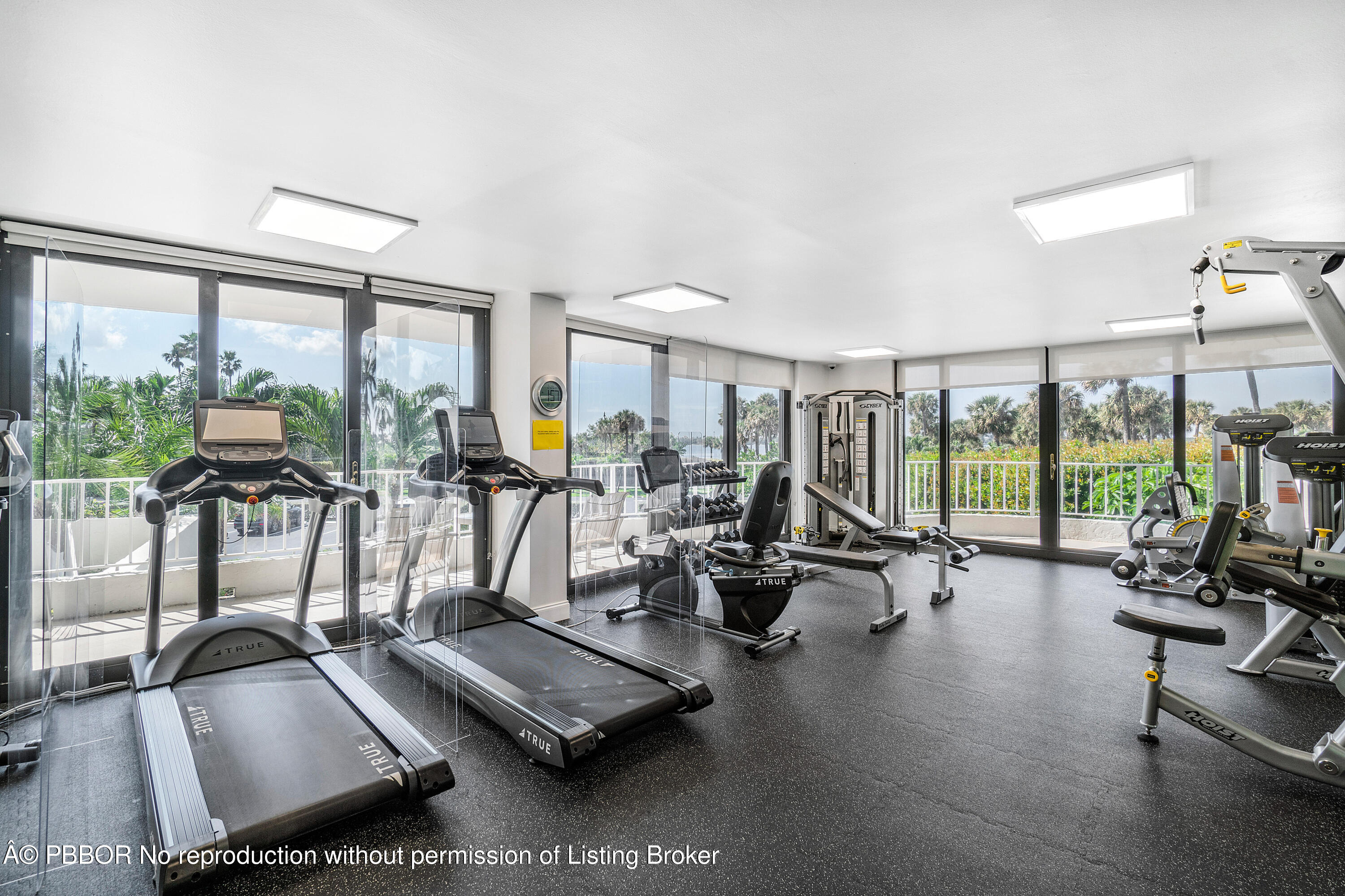 3360 South Ocean Boulevard, Unit 2BII Palm Beach, FL 33480 - Photo 6 of 9 a view of a room with gym equipment