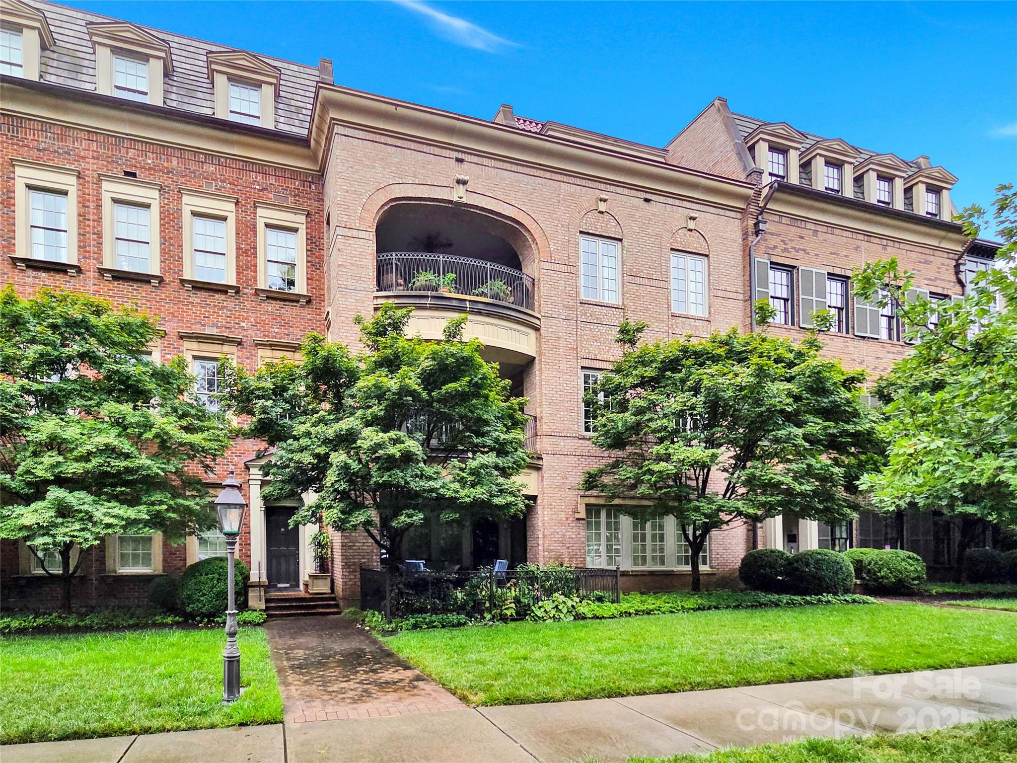 a front view of a building