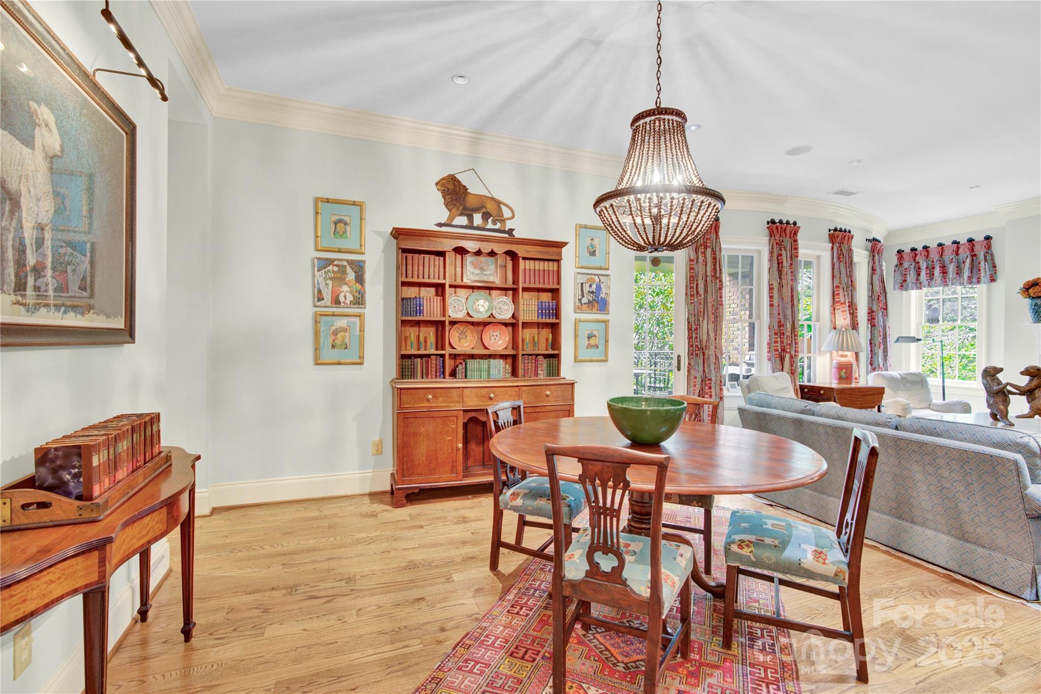 164 Cherokee Road Charlotte, NC 28207 - Photo 5 of 32 a view of a dining room with furniture window and outside view