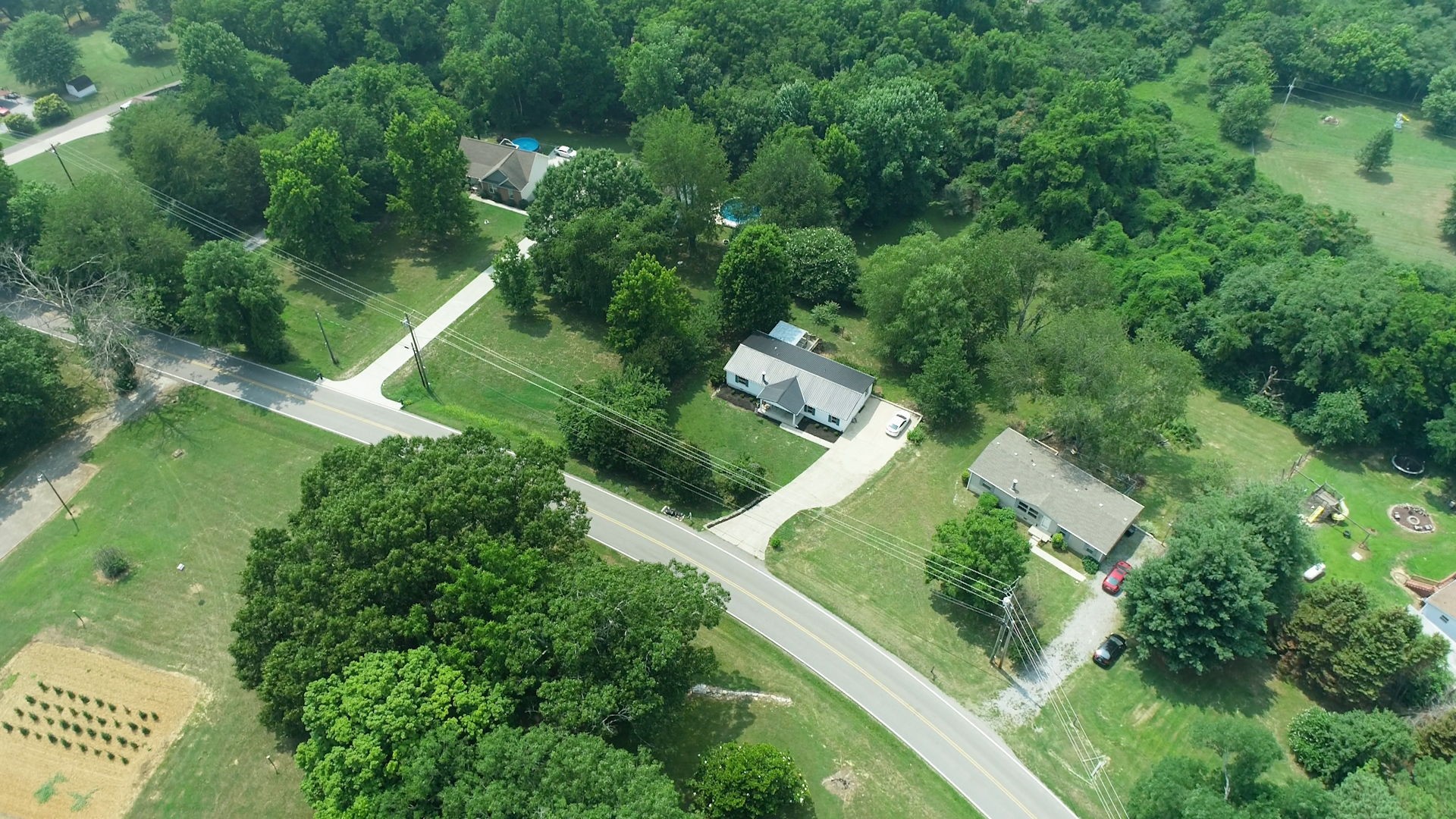 5023 Benders Ferry Road Mount Juliet, TN 37122 - Photo 52 of 62 an aerial view of residential house with outdoor space and trees all around
