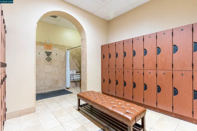 a living room with furniture a fireplace and potted plant