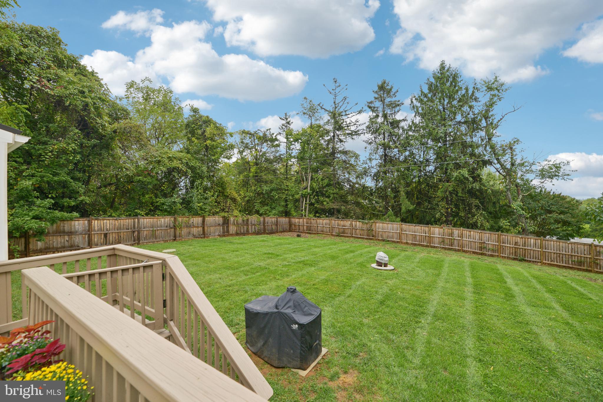 39913 Thomas Mill Road Leesburg, VA 20175 - Photo 40 of 46 a view of a backyard with swimming pool and trees in the background