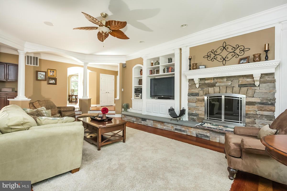 1202 Western Run Road Cockeysville, MD 21030 - Photo 9 of 29 Family Room w/stack stone fireplace
