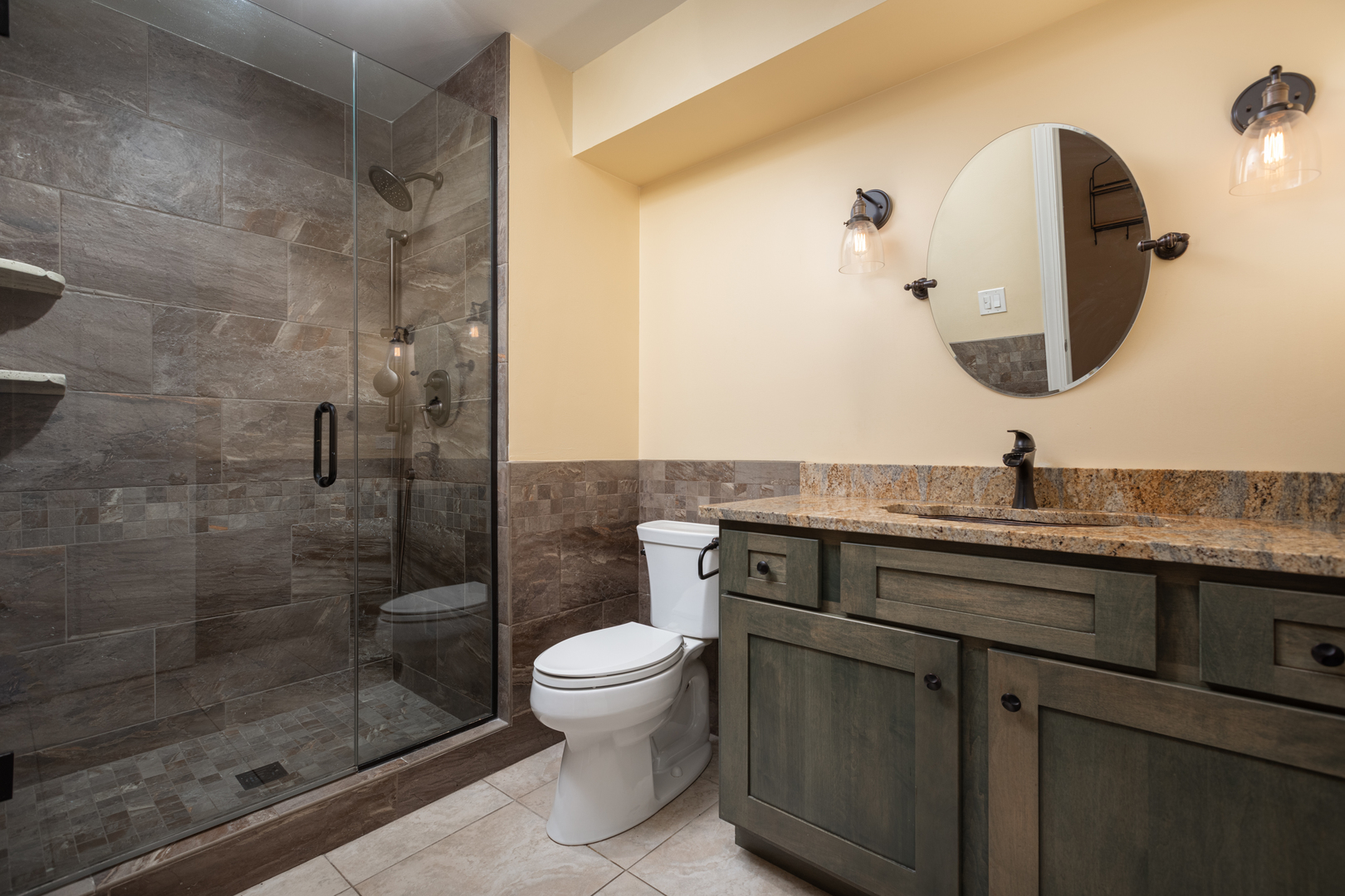 729 East Bauer Road Naperville, IL 60563 - Photo 26 of 57 a bathroom with a sink a toilet and shower