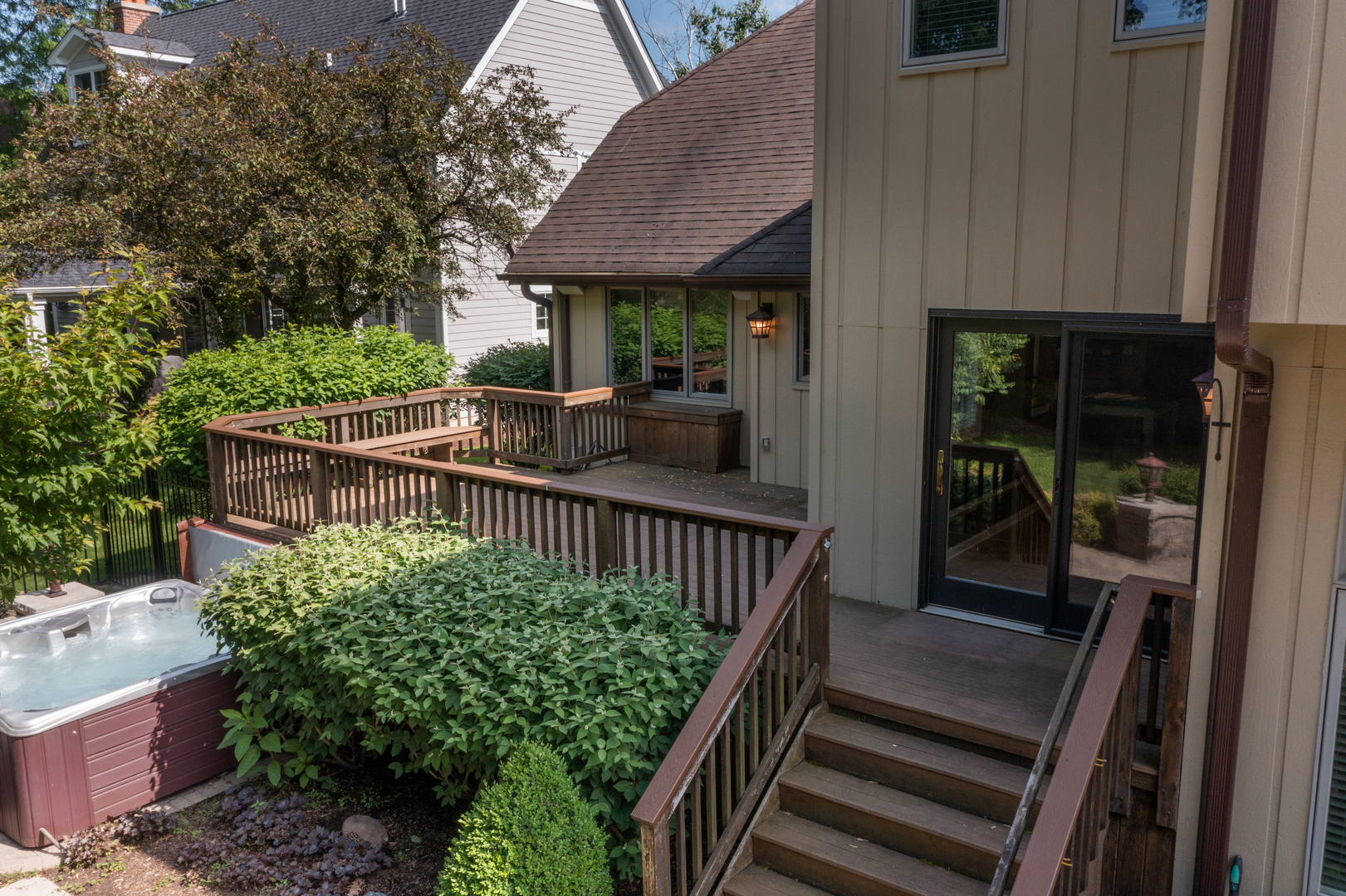 729 East Bauer Road Naperville, IL 60563 - Photo 46 of 57 a view of a house with backyard and deck