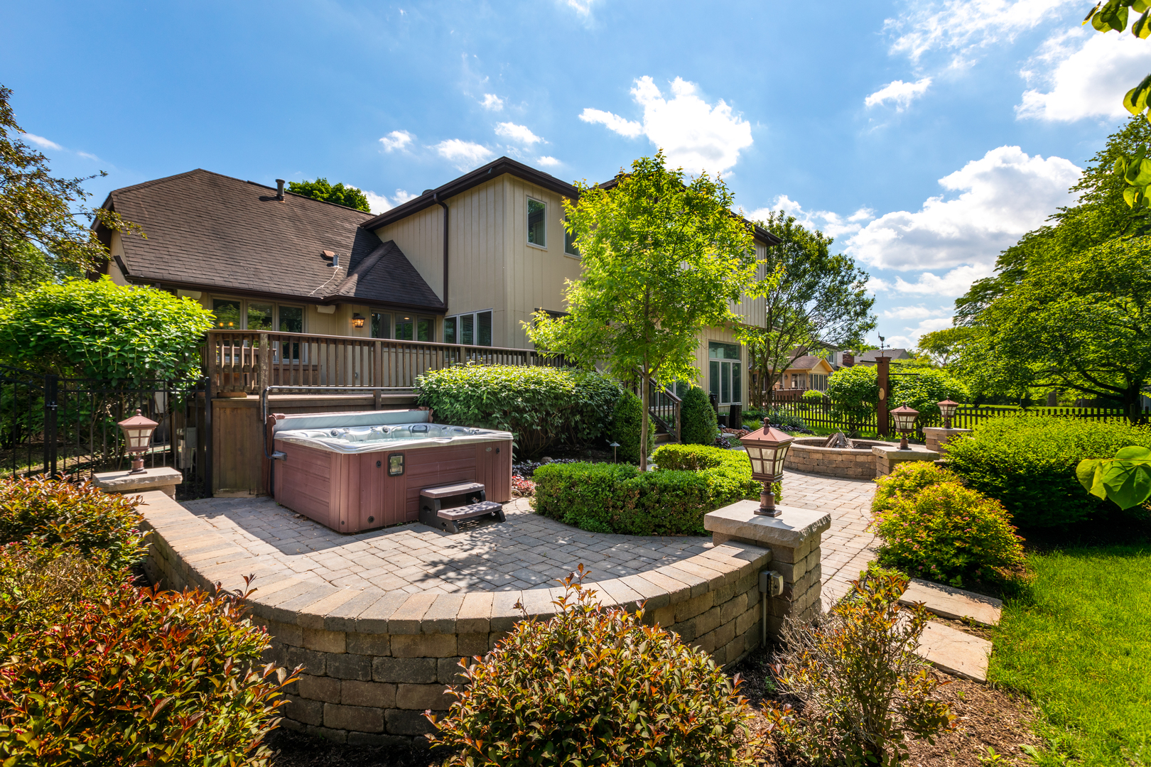 729 East Bauer Road Naperville, IL 60563 - Photo 48 of 57 a view of a backyard with sitting area