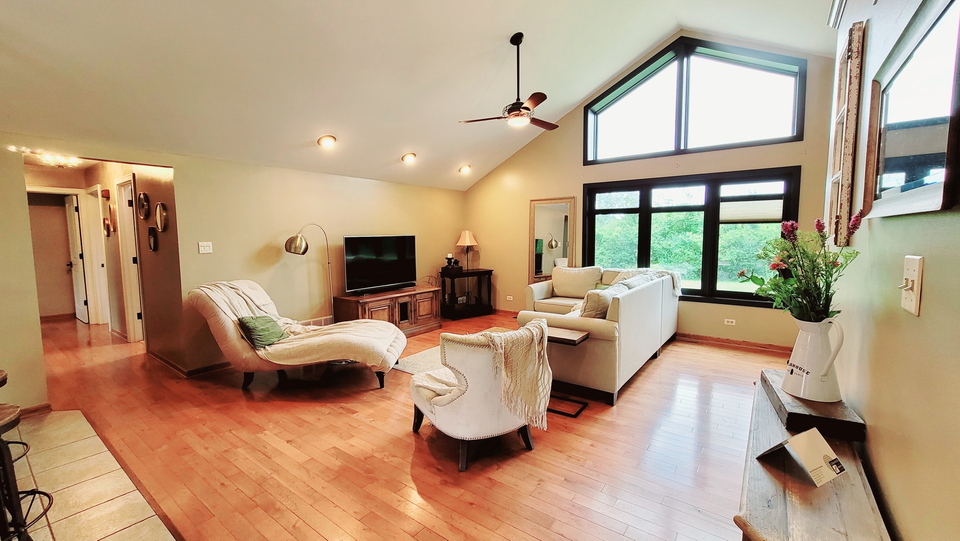 6514 Hamilton Road Huntley, IL 60142 - Photo 4 of 40 a living room with furniture fireplace and a large window
