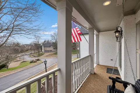 a view of a balcony