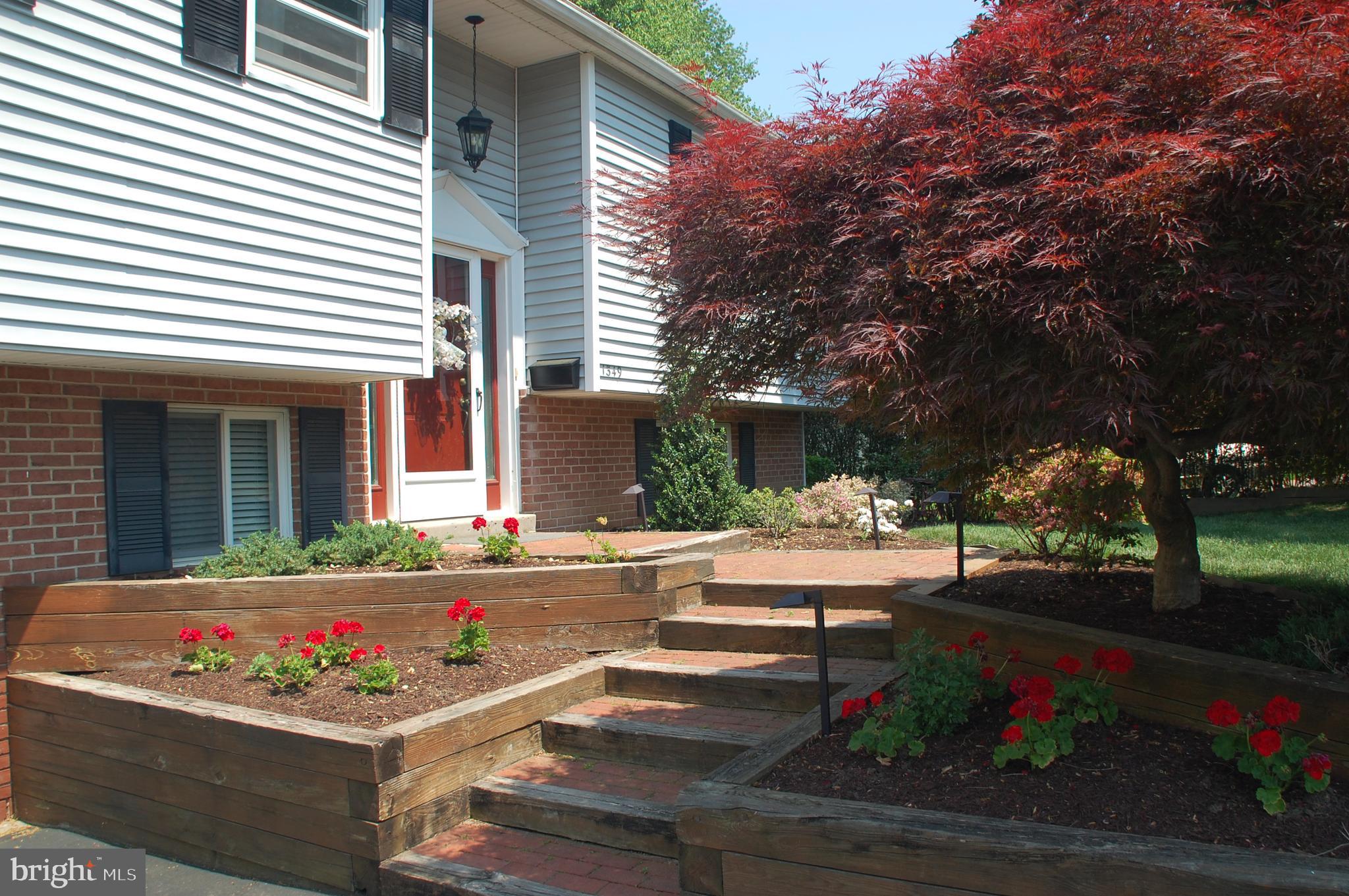1349 Nevarc Road Warminster, PA 18974 - Photo 2 of 45 The brick walkway features a beautiful Red Maple!