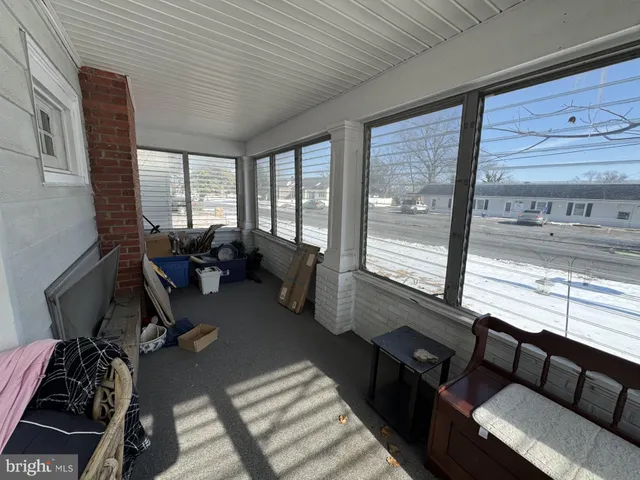 a room with furniture