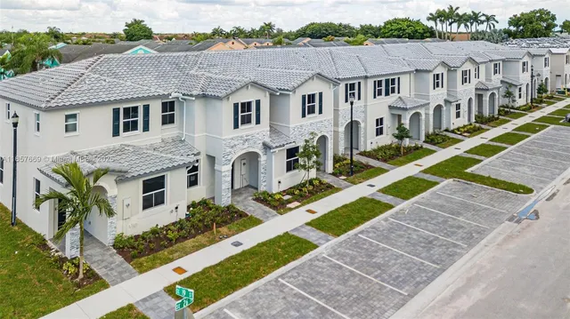 a brick building with a shower