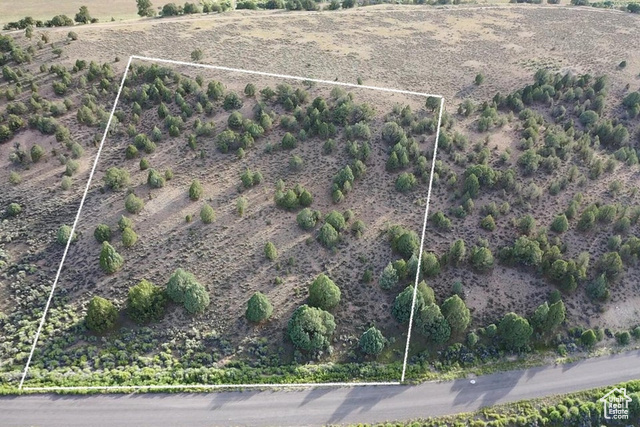 1730 East Eagle Circle Hatch, UT 84735 - Photo 12 of 14 Aerial overview of property's location featuring property parcel outlined and rural landscape