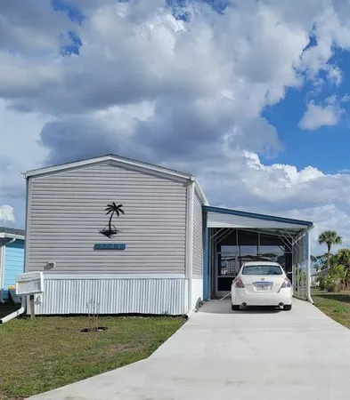 a car parked in front of a house