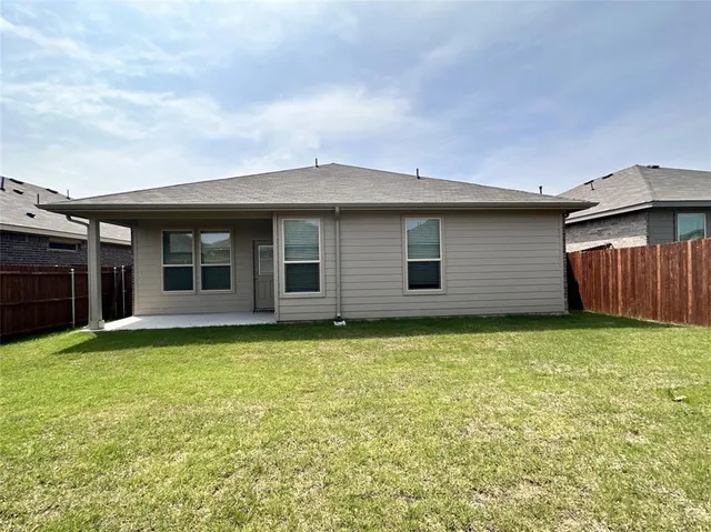 a backyard of a house