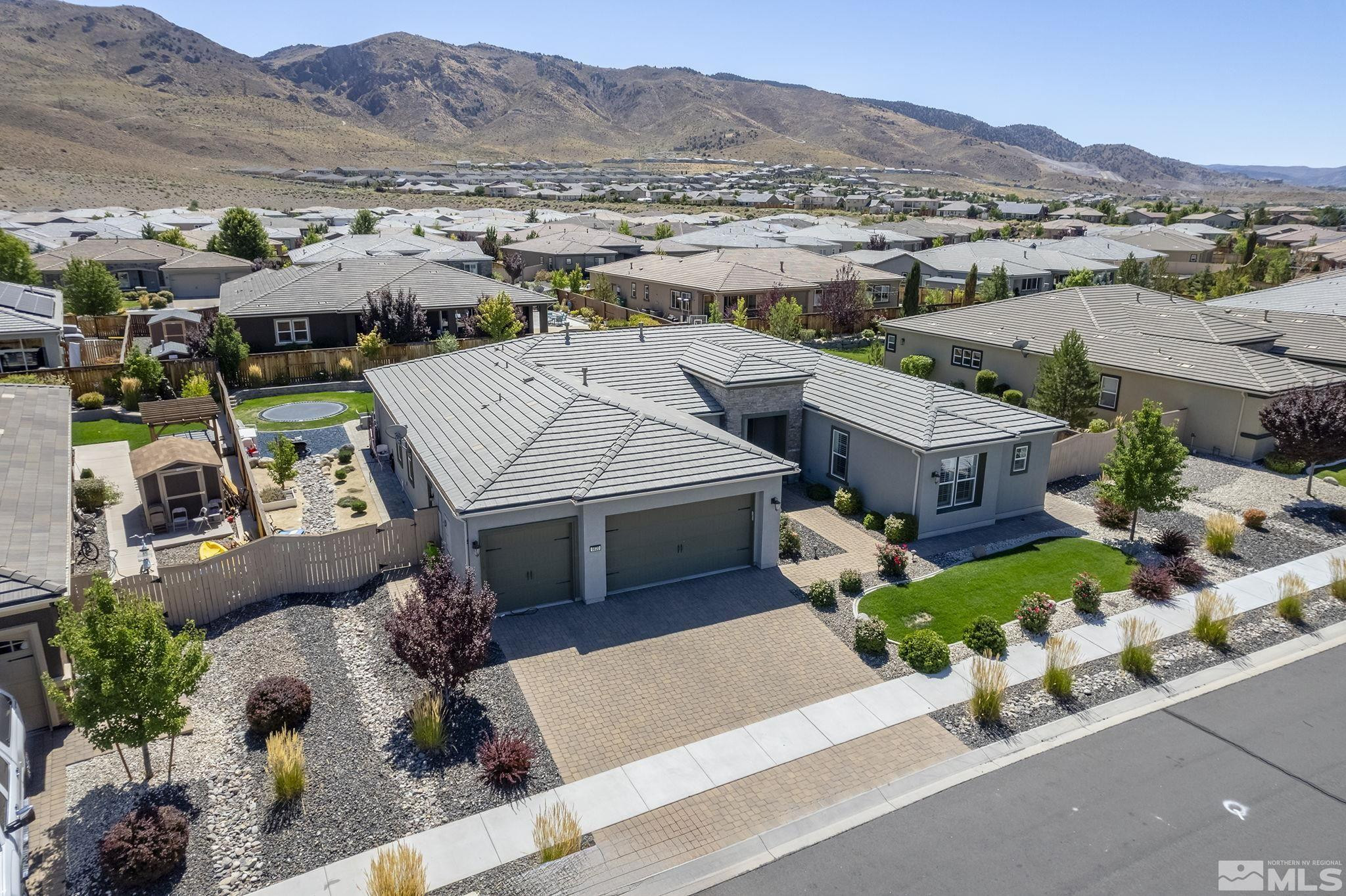 9820 Firefoot Lane Reno, NV 89521 - Photo 31 of 40 an aerial view of a house with a garden