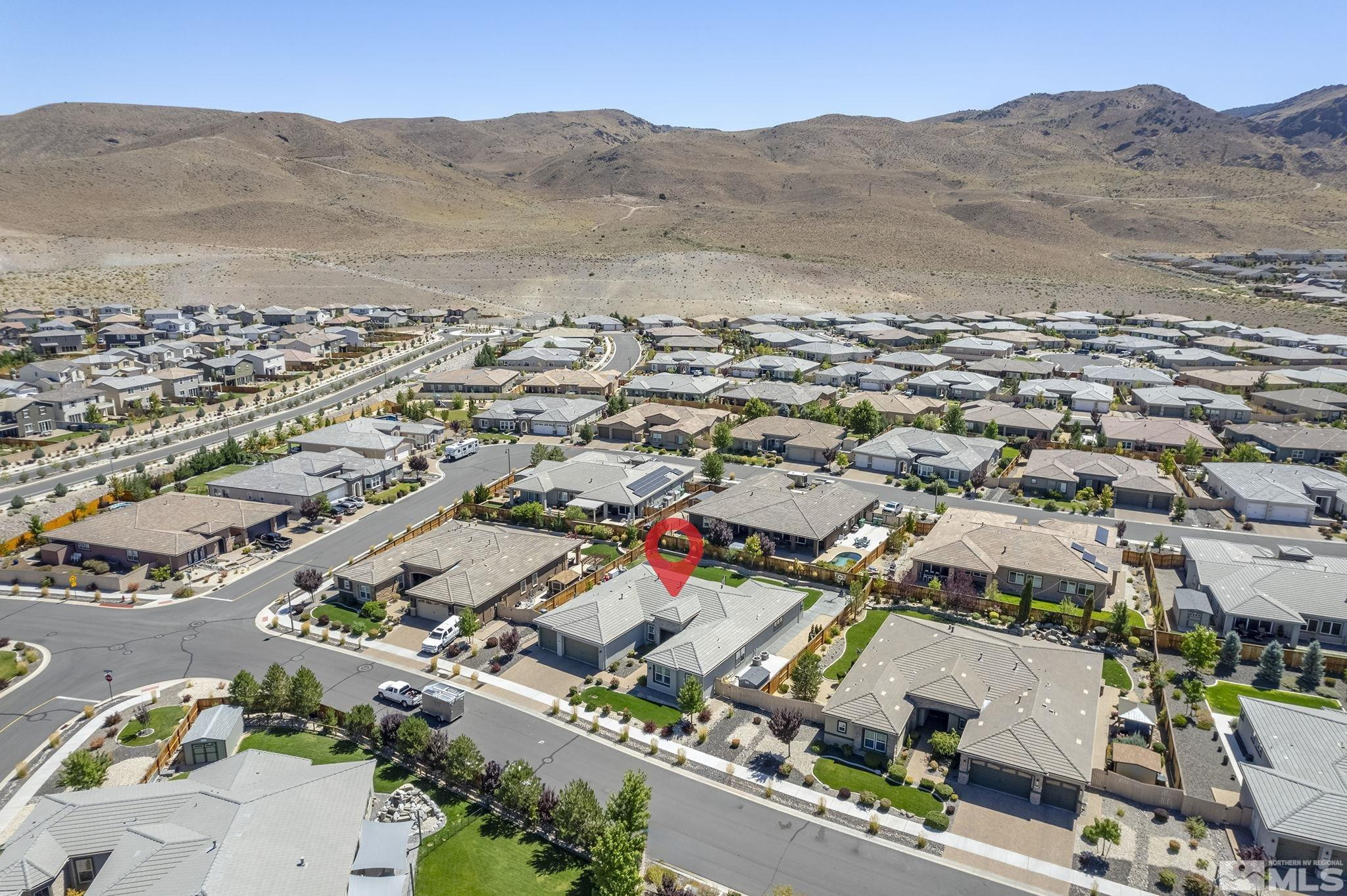 9820 Firefoot Lane Reno, NV 89521 - Photo 40 of 40 an aerial view of residential houses with outdoor space