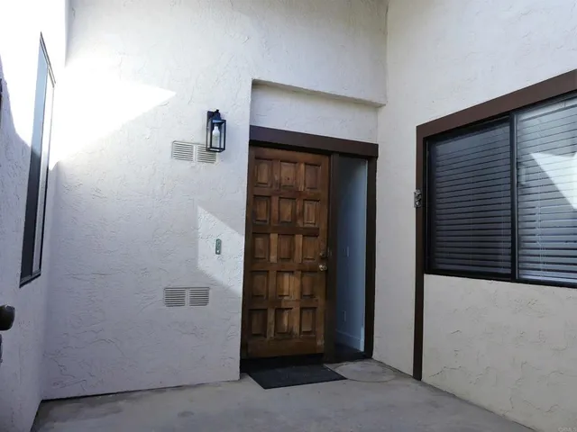 a view of an entryway door