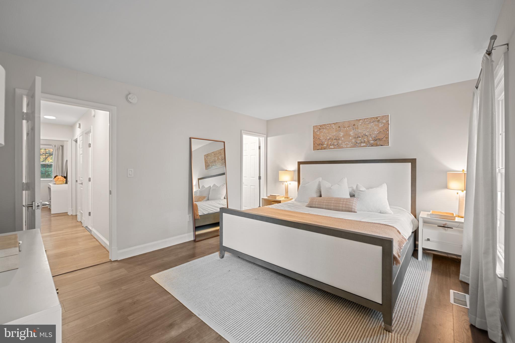 4311 Massachusetts Avenue Northwest Washington, DC 20016 - Photo 16 of 30 Serene bedroom with modern elegance.