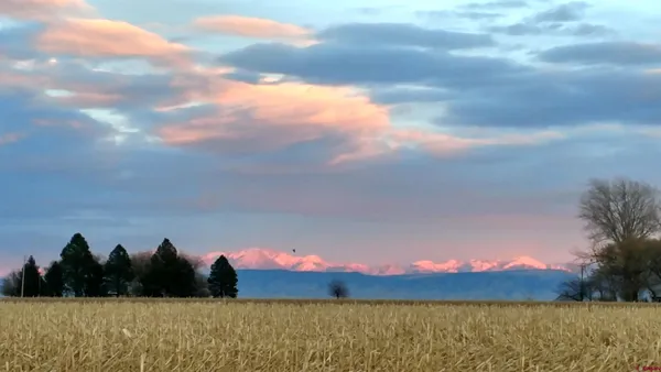 a view of sunset