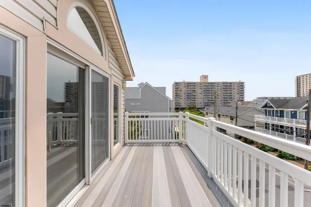 a front view of a multi story building