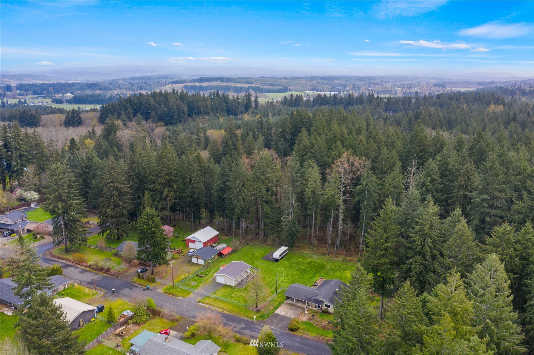 151 Fircrest Road Napavine, WA 98532 - Photo 25 of 28 a view of a lake with a mountain in the background