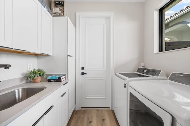 a room with storage and utility