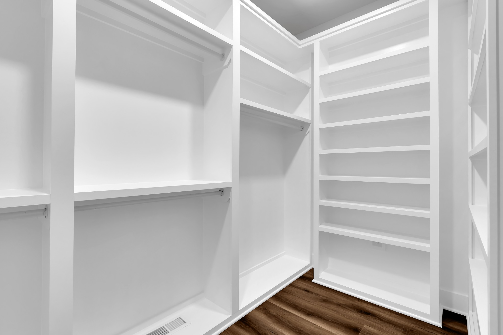 8246 Aedc Road Estill Springs, TN 37330 - Photo 36 of 55 a view of walk in closet with empty racks