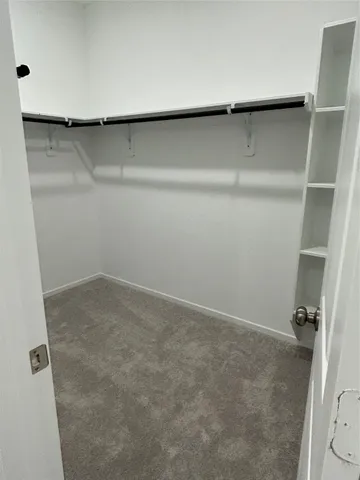 a close view of closet