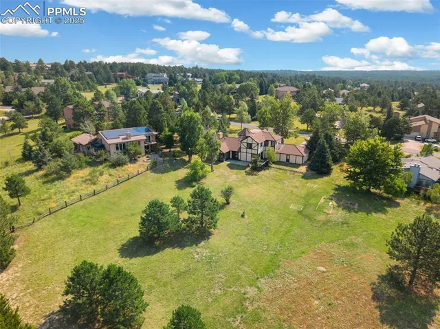 a view of a lake with houses