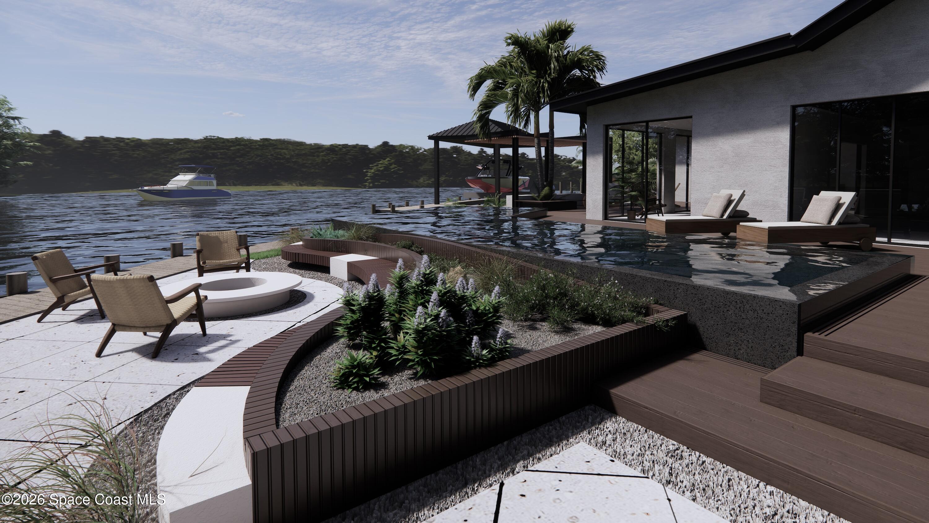 1224 Samar Road Cocoa Beach, FL 32931 - Photo 53 of 56 a view of a chairs and table in patio