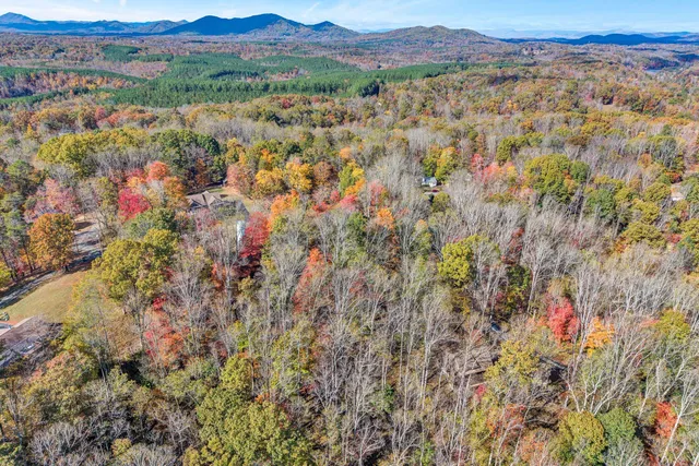 a view of city and mountain