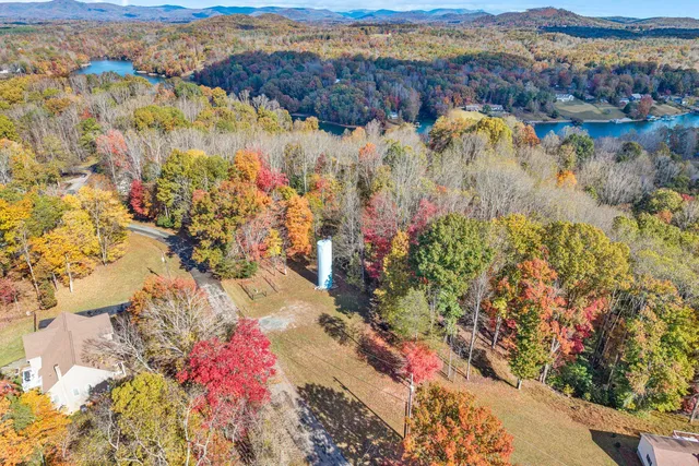 a view of lake and mountain