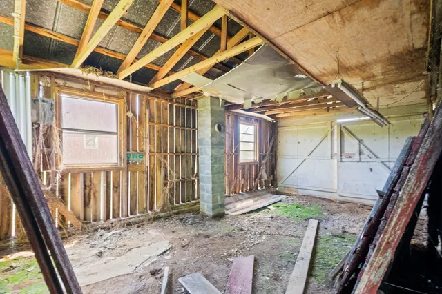 a view of an entryway with a front door