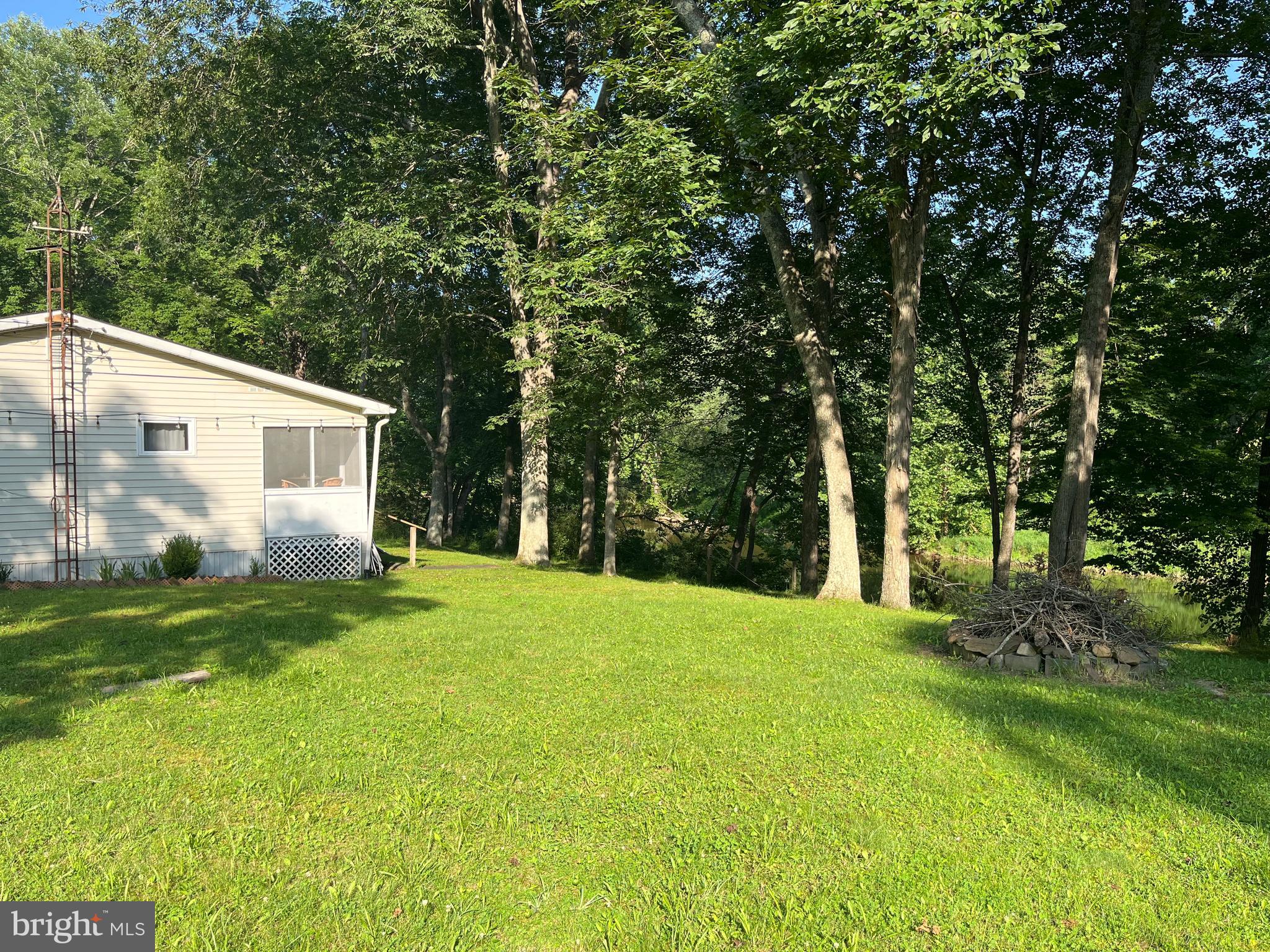 100 Bubbling Spring Road Yellow Spring, WV 26865 - Photo 22 of 26 a view of a backyard with large trees