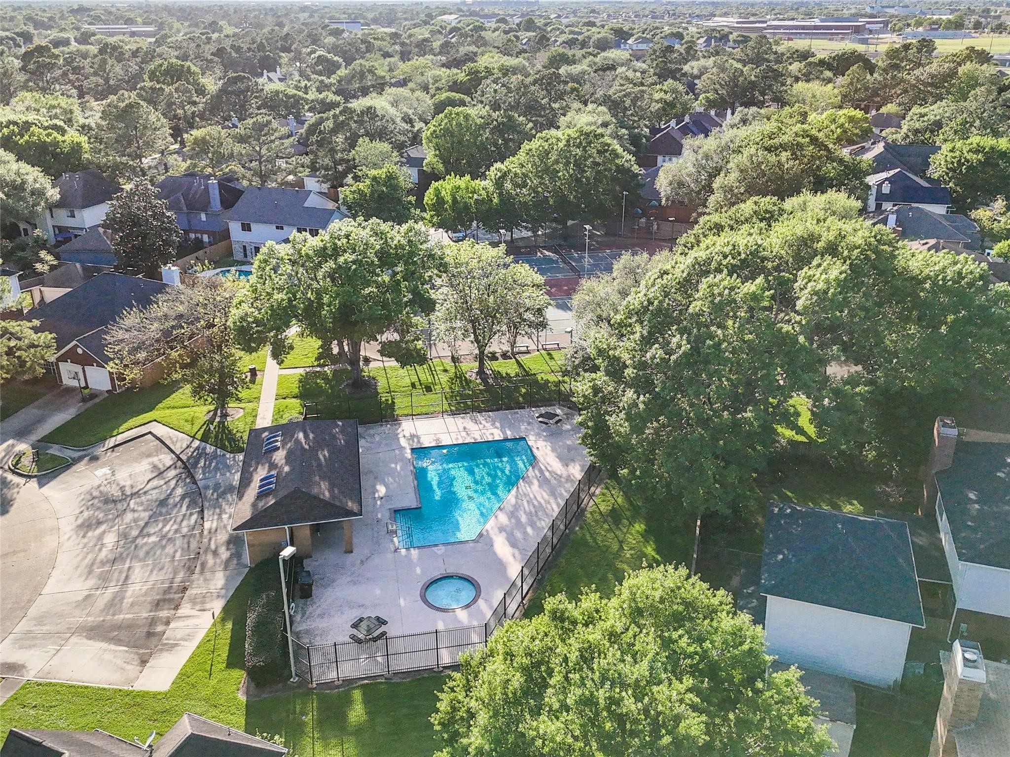16403 Wellers Way Houston, TX 77095 - Photo 24 of 26 an aerial view of residential houses with outdoor space