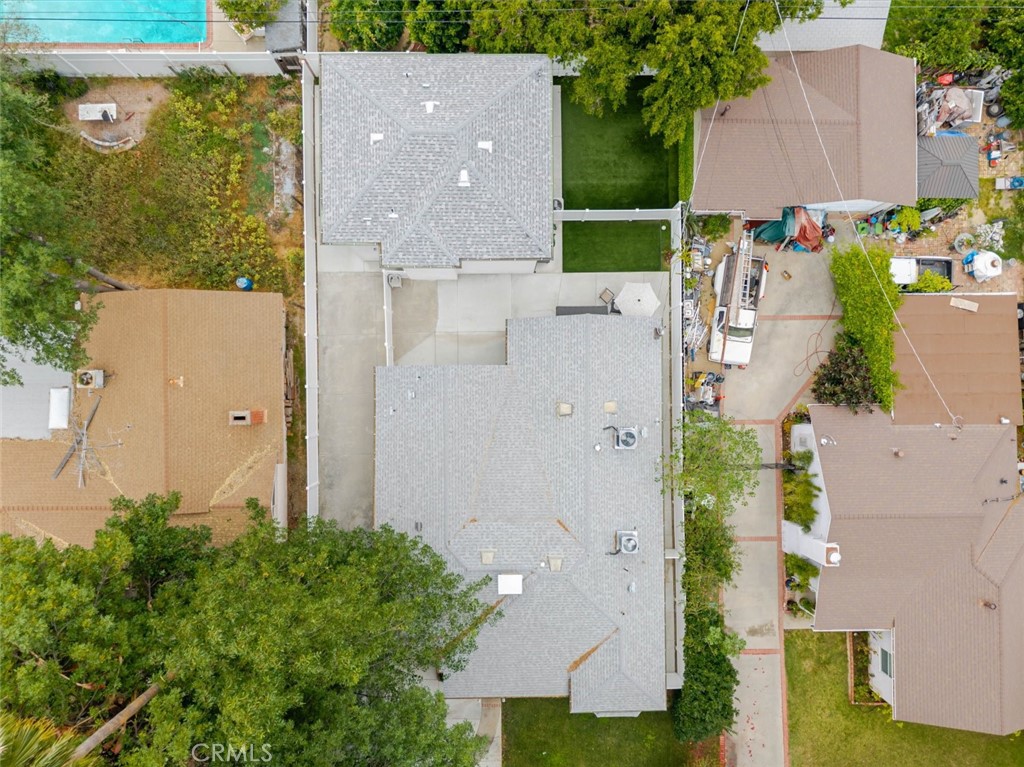 9035 Rathburn Avenue, Unit 1/2 Northridge, CA 91325 - Photo 25 of 25 an aerial view of a house with a yard