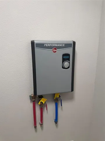 a close view of washer and dryer