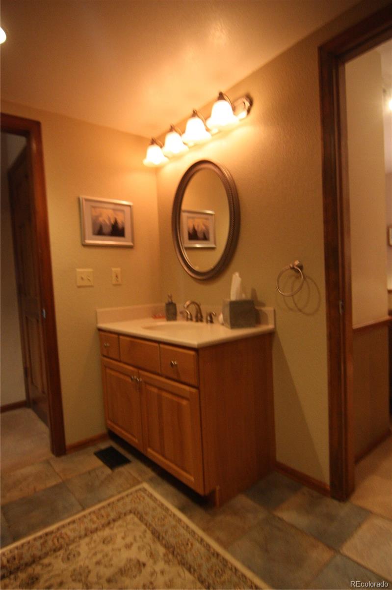 8435 Sweet Water Road Lone Tree, CO 80124 - Photo 13 of 24 a bathroom with a sink and a mirror