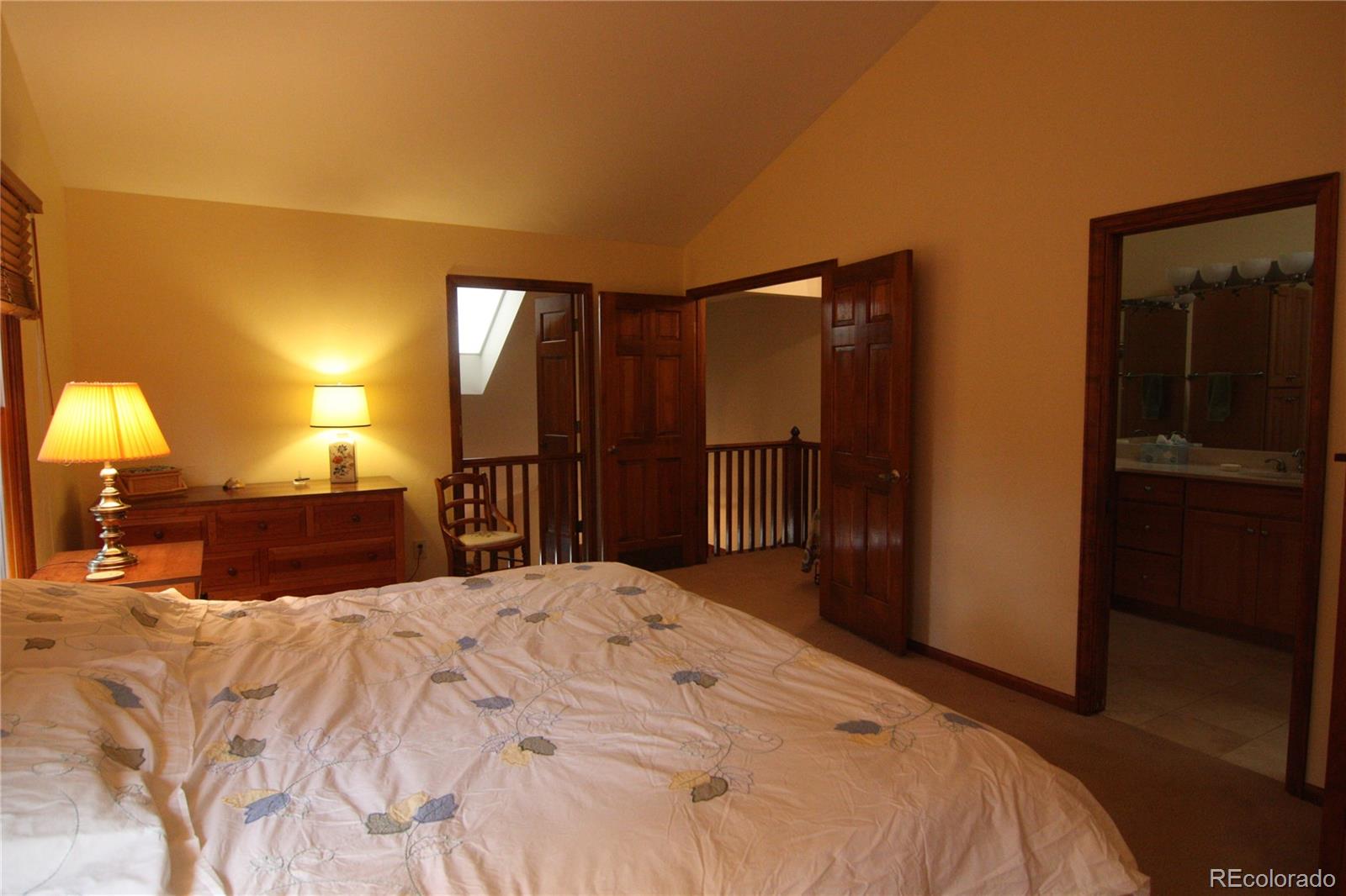8435 Sweet Water Road Lone Tree, CO 80124 - Photo 15 of 24 a bedroom with a bed and a large mirror