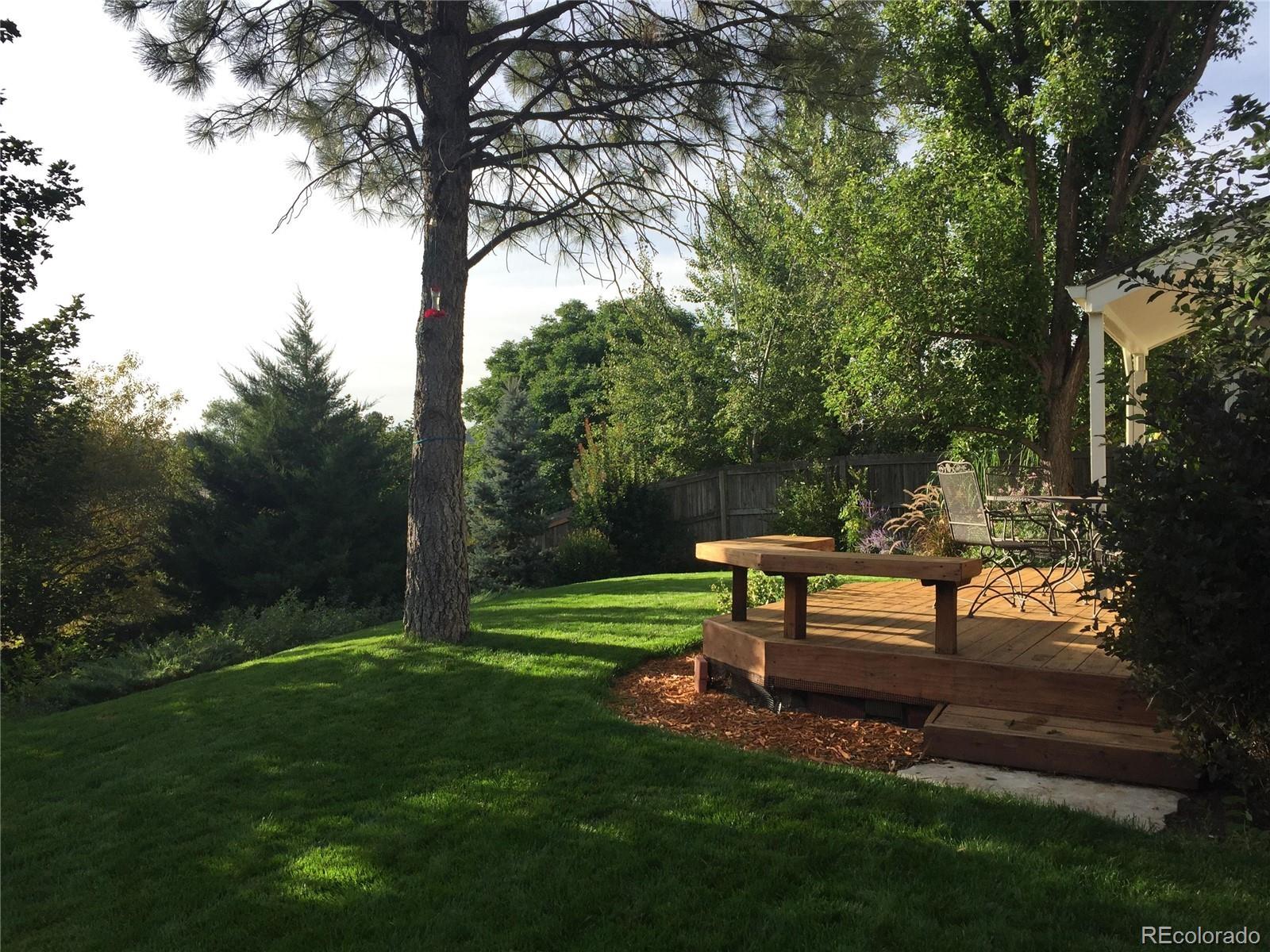 8435 Sweet Water Road Lone Tree, CO 80124 - Photo 20 of 24 a park bench sitting in the middle of a park