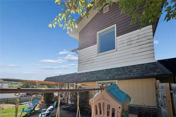a view of a house with a balcony